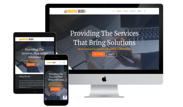 Master taxes Inc website design nashville