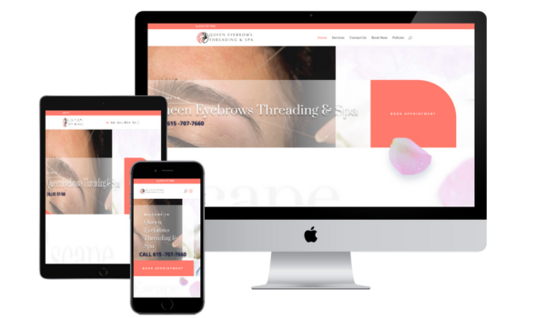 eyebrows threading and waxing website design nashville