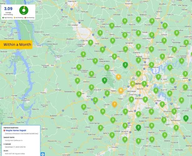 Google business ranking nashville