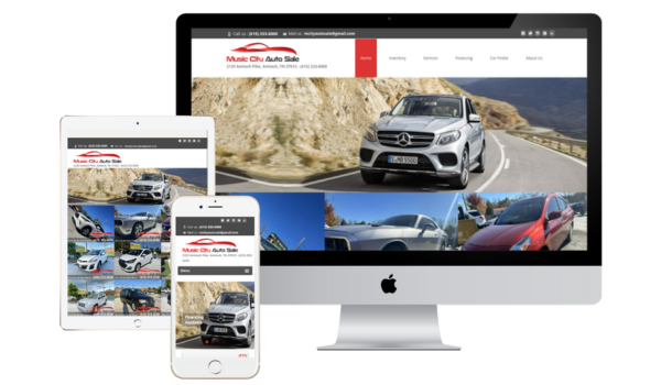 Auto sale website design near me